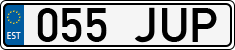 License plate of Estonia, Regular car plates