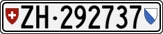License plate of Switzerland, Cars