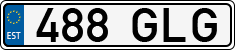 License plate of Estonia, Regular car plates