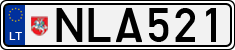 License plate of Lithuania, Cars