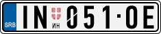 License plate of Serbia, Cars