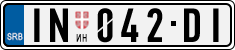 License plate of Serbia, Cars