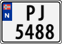 License plate of Norway, Trailers, motorcycles, special vehicles