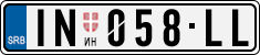License plate of Serbia, Cars