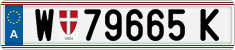 License plate of Austria, Regular plates