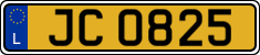 License plate of Luxembourg, 2003 year system