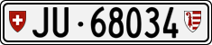 License plate of Switzerland, Cars