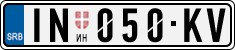 License plate of Serbia, Cars