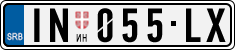 License plate of Serbia, Cars