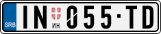 License plate of Serbia, Cars