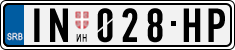 License plate of Serbia, Cars