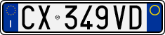 License plate of Italy, Cars (1994 year series)