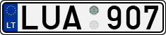 License plate of Lithuania, Cars
