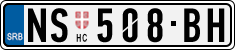 License plate of Serbia, Cars