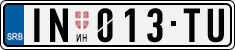License plate of Serbia, Cars
