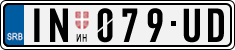 License plate of Serbia, Cars