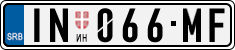 License plate of Serbia, Cars