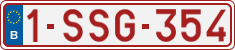 License plate of Belgium, Regular plates (2010)