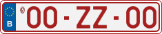 License plate of Belgium, Vanity Plates (2014)
