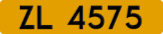 License plate of Hong Kong, AB 1234