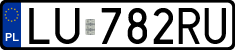 License plates of Poland, Regular car plates