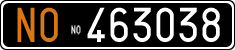 License plate of Italy, Cars (1927 year series)