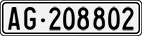 License plate of Switzerland, Cars