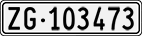License plate of Switzerland, Cars