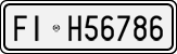 License plate of Italy, Cars (1927 year series)