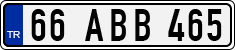 License plate of Turkey, Regular plates