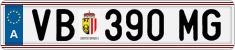 License plate of Austria, Regular plates