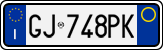 License plate of Italy, Cars (1994 year series)