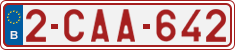 License plate of Belgium, Regular plates (2010)