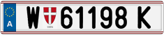 License plate of Austria, Regular plates