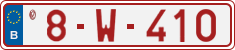 License plate of Belgium, Vanity Plates (2014)