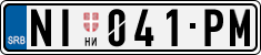 License plate of Serbia, Cars