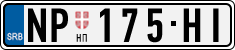 License plate of Serbia, Cars