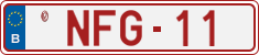 License plate of Belgium, Vanity Plates (2014)