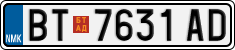 License plate of North Macedonia, Regular plates (2012)