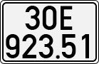 License plate of Vietnam, Cars