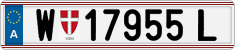 License plate of Austria, Regular plates