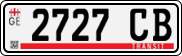License plate of Georgia, Export transit plates