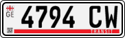 License plate of Georgia, Export transit plates