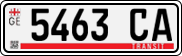 License plate of Georgia, Export transit plates