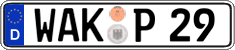 German license plate, Regular plates