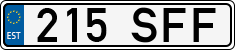 License plate of Estonia, Regular car plates