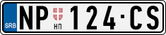 License plate of Serbia, Cars