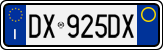 License plate of Italy, Cars (1994 year series)
