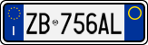 License plate of Italy, Cars (1994 year series)