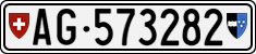 License plate of Switzerland, Cars